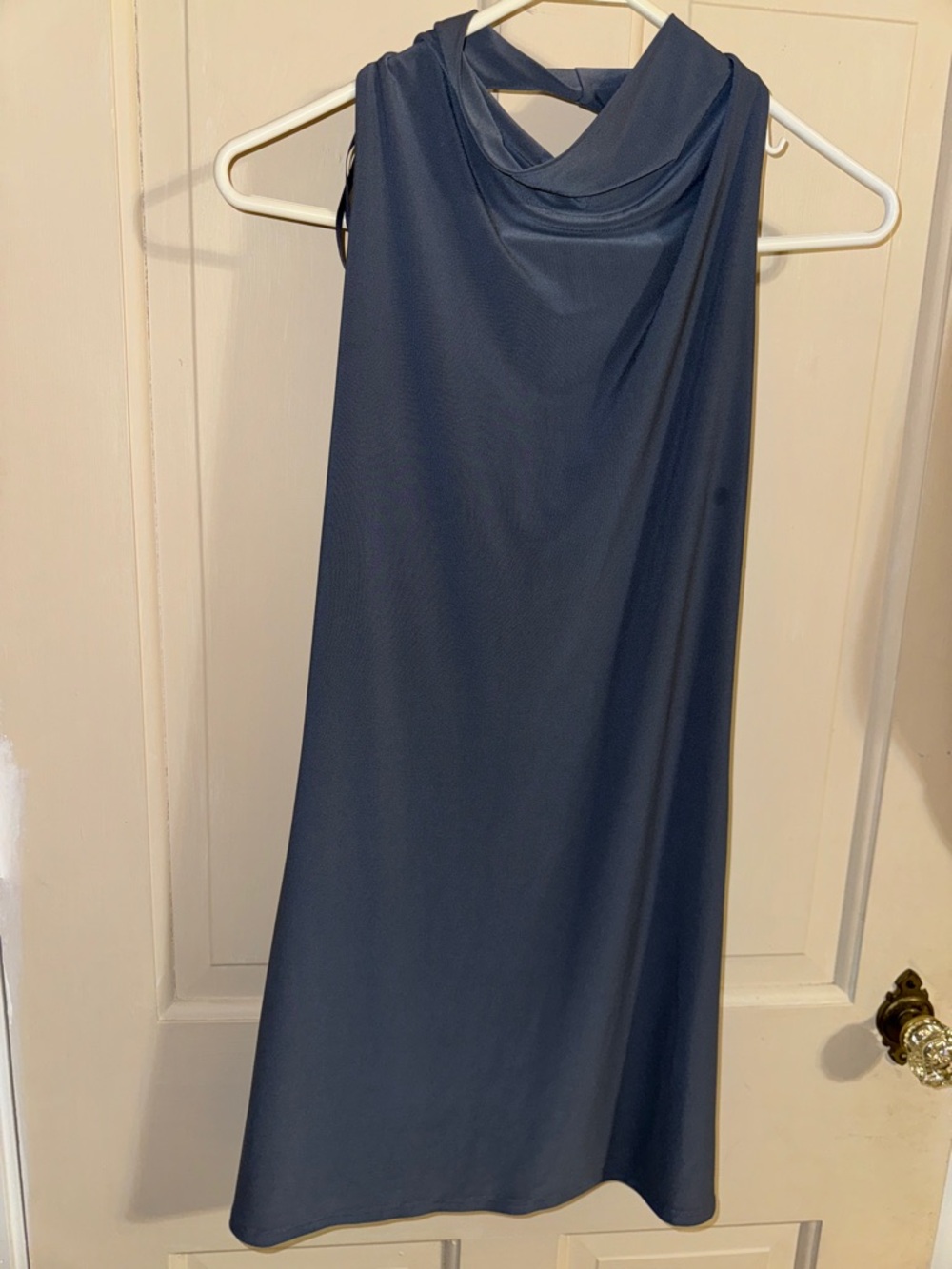 Aritzia halter Dress - Slate Blue